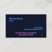 Boxing Coach Club Visitekaartje (Achterkant)