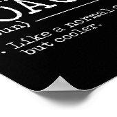 Boxing Coach Definitie - Grappig Poster (Hoek)