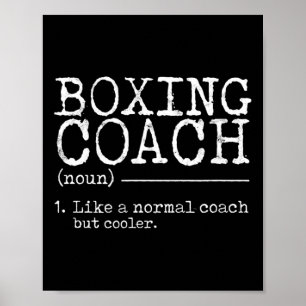 Boxing Coach Definitie - Grappig Poster
