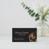 Boxing Coach Glove Prize Ring Sport Card Club Visitekaartje (Staand voorkant)