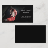 Boxing Coach-handschoenen Boxer Ring-sportkaart Visitekaartje (Voorkant / Achterkant)