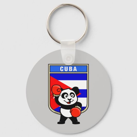Boxing Cuba Panda Sleutelhanger (Voorkant)