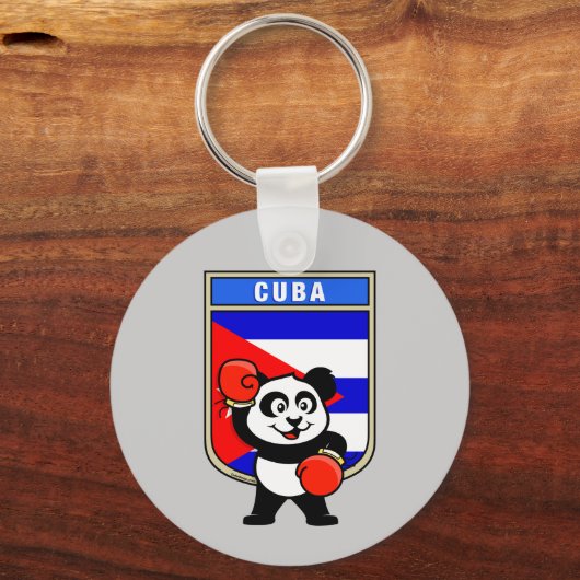 Boxing Cuba Panda Sleutelhanger (Voorkant)