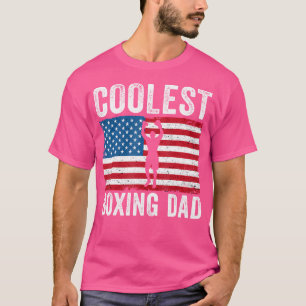 Boxing Dad Amerikaanse Vlag Grappig Boksen Trainer T-shirt