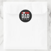 Boxing Dad Drive Pay Clap Boxing Father Ronde Sticker (Tas)