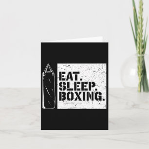 Boxing Day Eat Sleep Boxing Herhaal Grappig Boksen Kaart