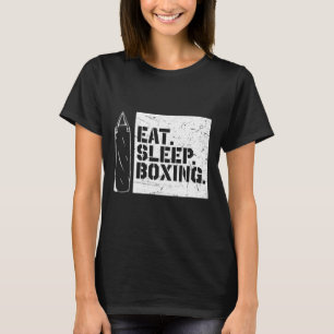 Boxing Day Eat Sleep Boxing Herhaal Grappig Boksen T-shirt