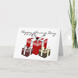 Boxing Day Employee Gift Feestdagen Kaart