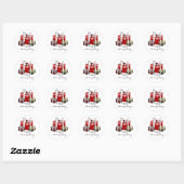Boxing Day Employee Gift Ronde Sticker (Vel)