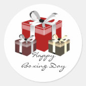 Boxing Day Employee Gift Ronde Sticker (Voorkant)