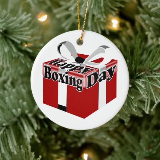 Boxing Day Keramisch Ornament (Boom)