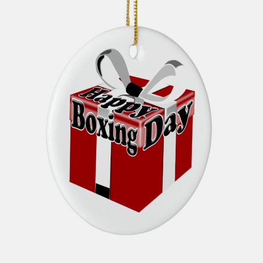 Boxing Day Keramisch Ornament (Rechts)