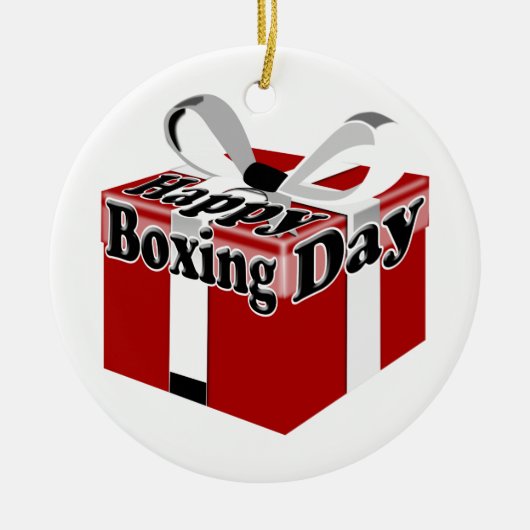 Boxing Day Keramisch Ornament (Voorkant)