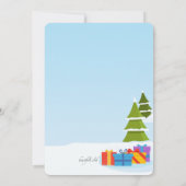 Boxing Day Snowman Uitnodiging (Achterkant)