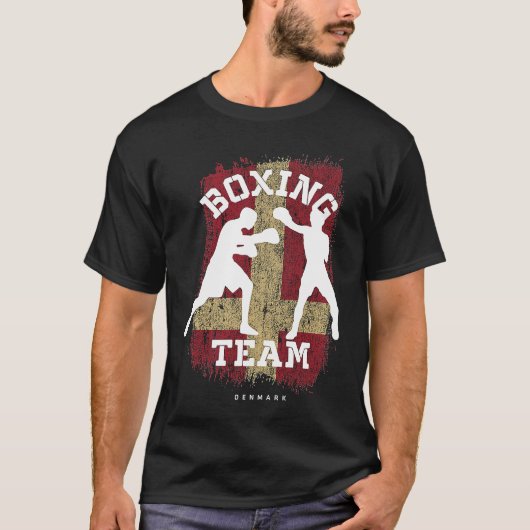 Boxing Denmark Combat Sports Fighter Boxing T-shirt (Voorkant)