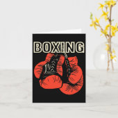 Boxing Design Boxing Ghandschoenen Martial Artiest Kaart (Gele Bloem)