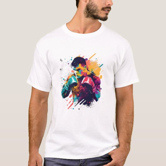 Boxing Design T shirt (Voorkant)
