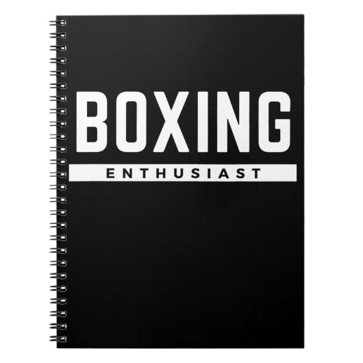 Boxing Enthusiast Notitieboek (Voorkant)