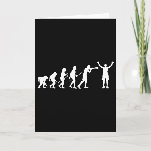 Boxing Evolution - Boksliefhebber Boxer Kickboksen Kaart (Voorkant)