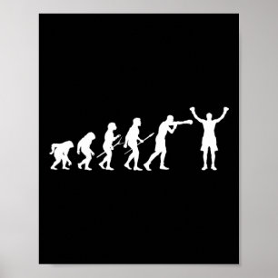 Boxing Evolution - Boksliefhebber Boxer Kickboksen Poster