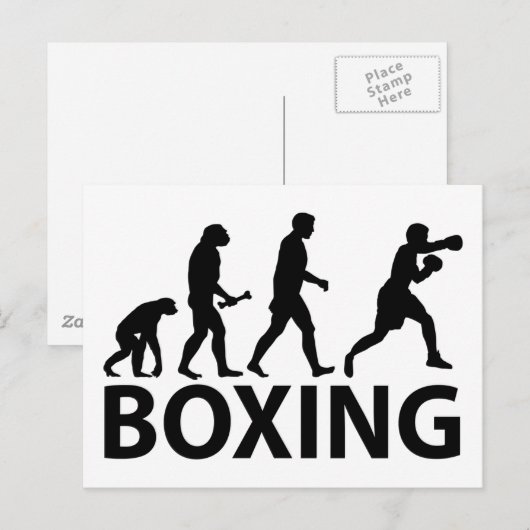 Boxing Evolution Briefkaart (Voorkant / Achterkant)