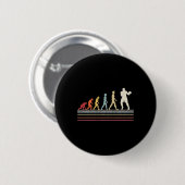 Boxing Evolution Funny Boxer Gift Retro Bo Ronde Button 5,7 Cm (Voorkant /achterkant)