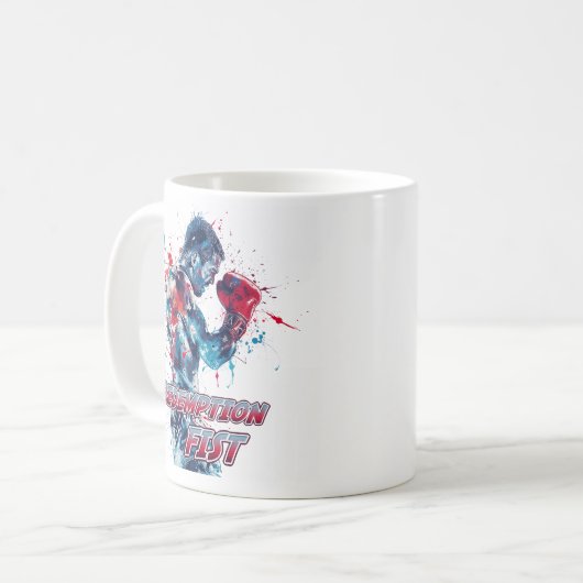 Boxing Fans Graphic and Text Koffiemok (Voorkant links)