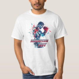 Boxing Fans Graphic and Text T-shirt