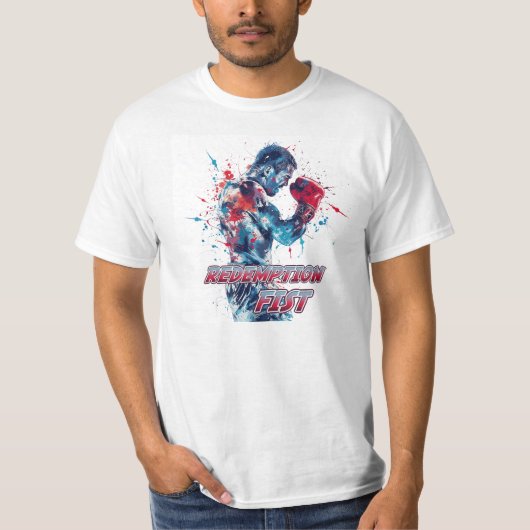 Boxing Fans Graphic and Text T-shirt (Voorkant)
