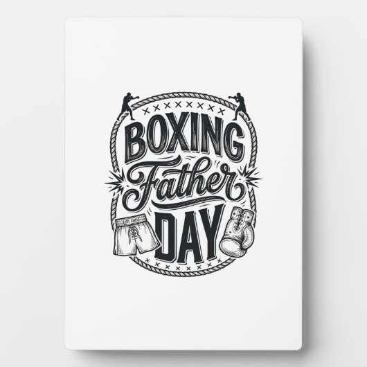 Boxing Father Day Vintage Engraving Shirt Design_1 Fotoplaat (voorkant)