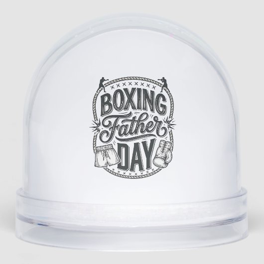 Boxing Father Day Vintage Engraving Shirt Design_1 Sneeuwbol (Voorkant)