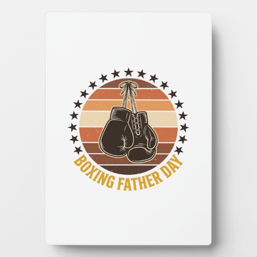 Boxing Father Day Vintage Gloves Shirt Design_1 Fotoplaat (voorkant)