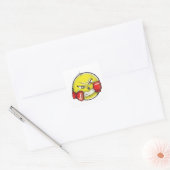Boxing Fight Emoji W/ Ghandschoenen Vierkante Sticker (Envelop)