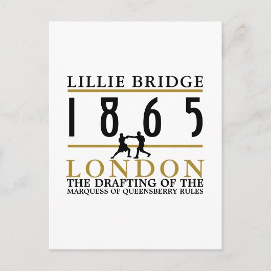 Boxing Fight, Queensberry Rules Briefkaart (Voorkant)