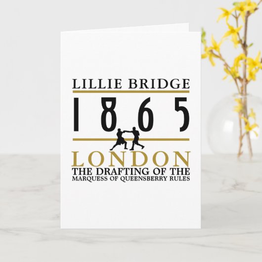 Boxing Fight, Queensberry Rules Kaart (Gele Bloem)