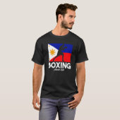 Boxing Filipino Style Philippine Flag Boxing Filip T-shirt (Voorkant volledig)