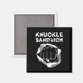 Boxing Fist Punch Knuckle Sandwich Boxer Fighter Magneet (Voorkant / Achterkant)