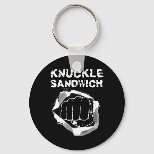 Boxing Fist Punch Knuckle Sandwich Boxer Fighter Sleutelhanger (Voorkant)
