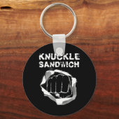 Boxing Fist Punch Knuckle Sandwich Boxer Fighter Sleutelhanger (Voorkant)