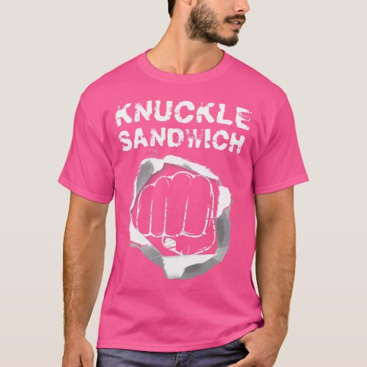 Boxing Fist Punch Knuckle Sandwich Boxer Fighter T-shirt (Voorkant)