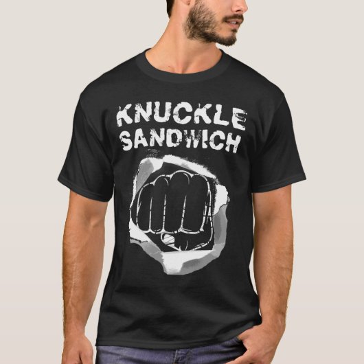 Boxing Fist Punch Knuckle Sandwich Boxer Fighter T-shirt (Voorkant)