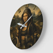 Boxing Funny Mona Lisa Grote Klok (Hoek)