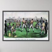 Boxing, Geweldige strijd voor het kampioenschap Poster (Voorkant)