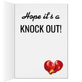 Boxing Ghandschoenen Design Birthday Kaart (Binnen (Rechts))