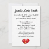 Boxing Ghandschoenen Design Memorial Kaart (Achterkant)