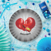 Boxing Ghandschoenen Design Paper Party Bord (Feest)