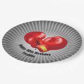Boxing Ghandschoenen Design Paper Party Bord (Gekanteld)