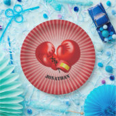 Boxing Ghandschoenen Design Paper Party Bord (Feest)