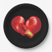 Boxing Ghandschoenen Design Paper Party Bord (Voorkant)