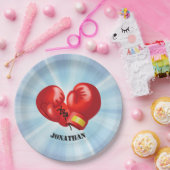 Boxing Ghandschoenen Design Paper Party Bord (Feest)